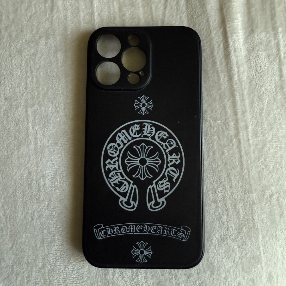 Chrome Hearts Black Protective iPhone Case